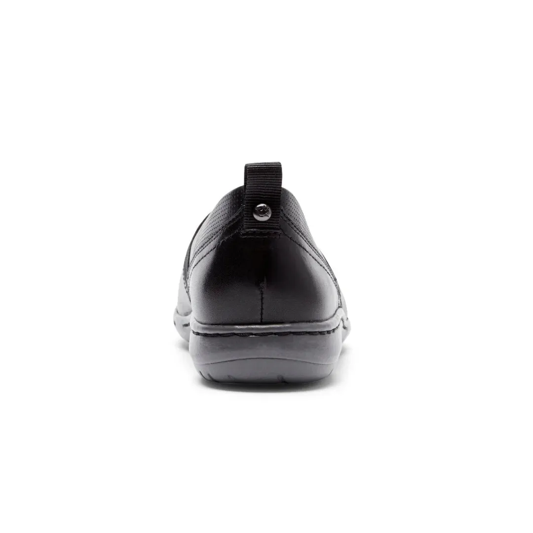 Walking Shoes>Rockport Women's Penfield Slip-On Shoe BLACK