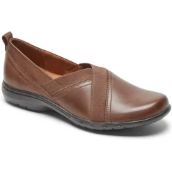 Walking Shoes>Rockport Women's Penfield Slip-On Shoe BARK